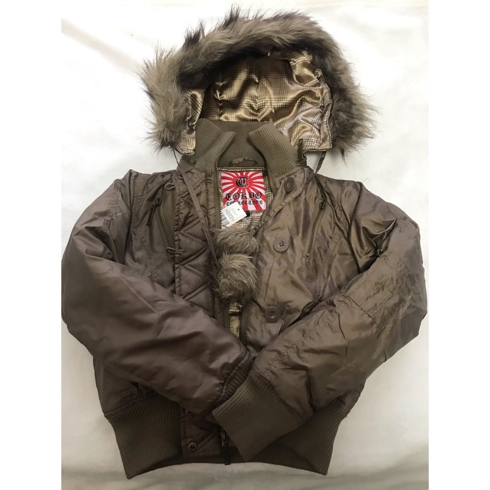 BRAND NEW!!! Great Winter Jacket with faux details